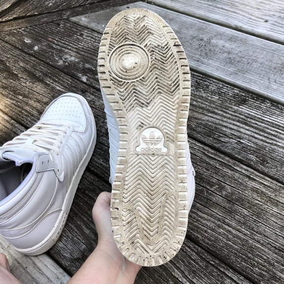 Adidas FW4145 Mens Top Ten The Clean Classics All White Basketball Shoes Sz 9.5 main image 10